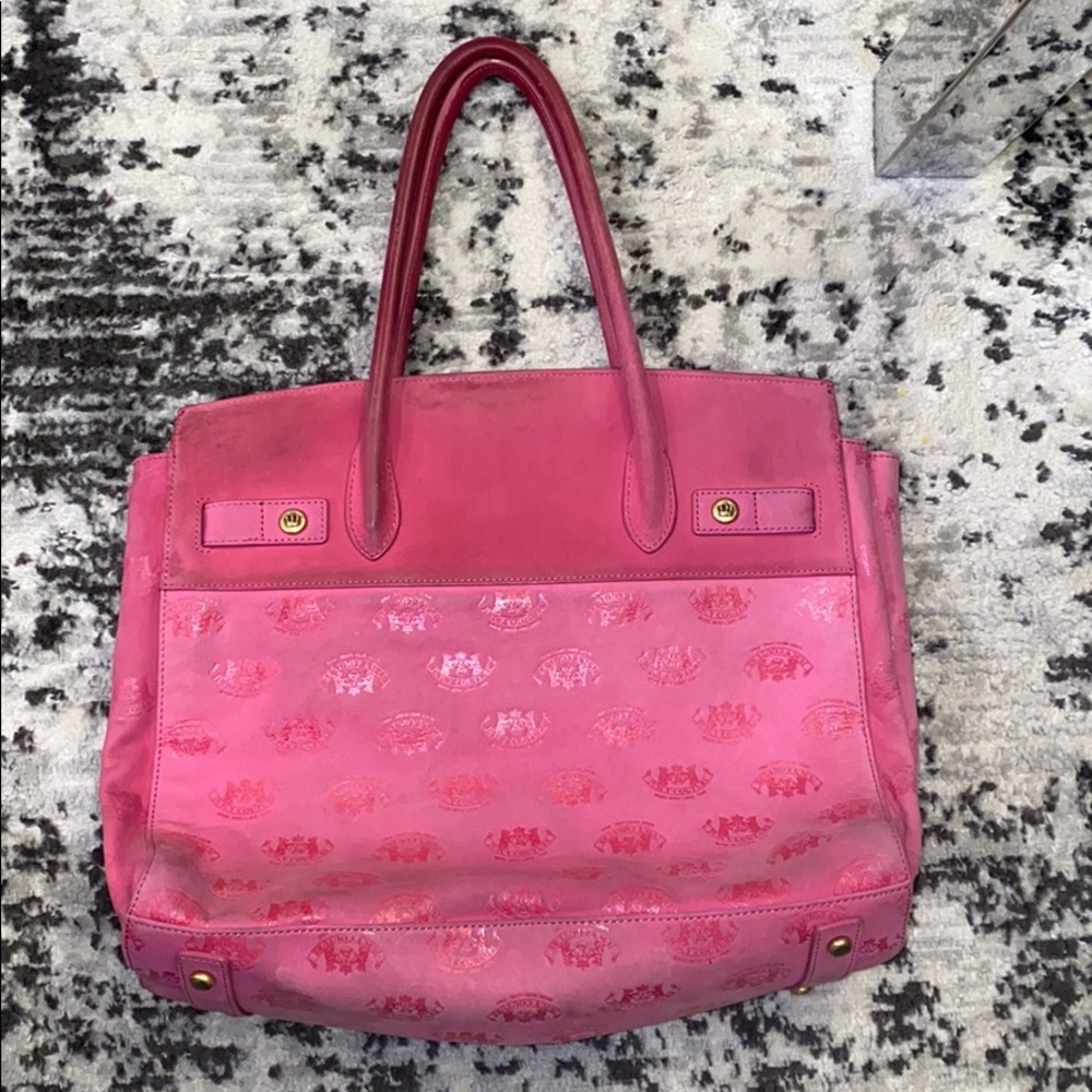 Juicy Couture Hot Pink Tote Bag with Gold Hardware - Picture 6 of 10